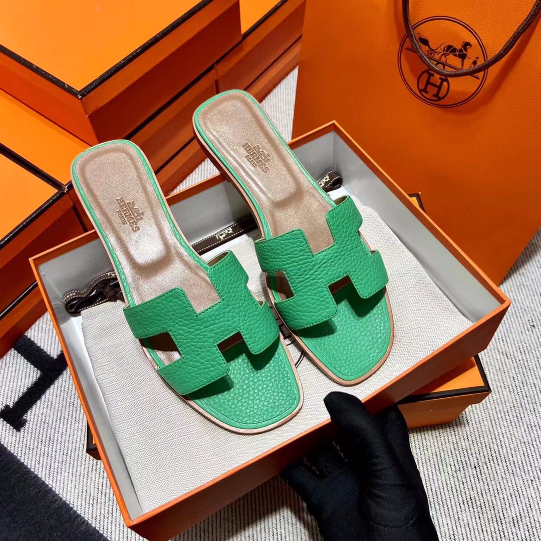 에르메스 올수공 오란 슬리퍼 샌들 토고 35